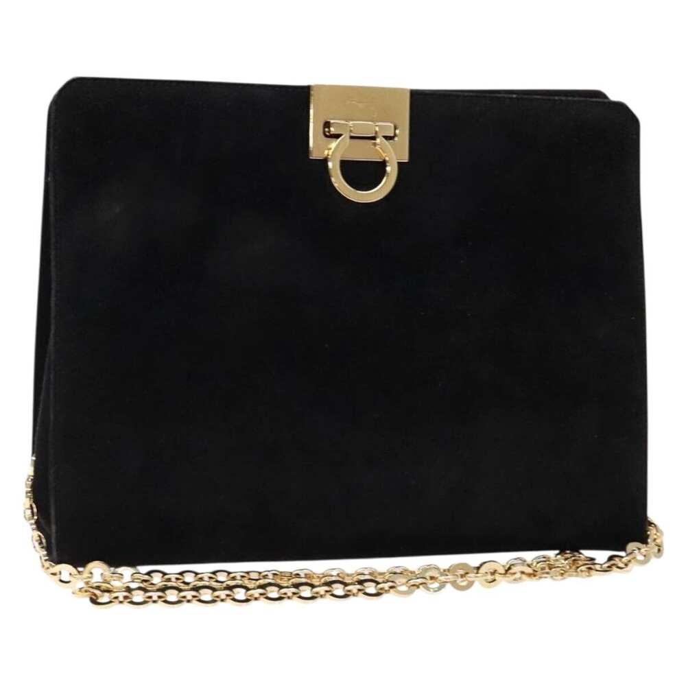 Salvatore Ferragamo Gancini Chain Suede